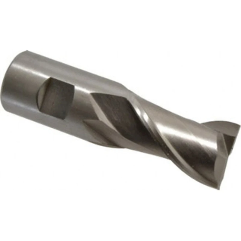 Value Collection 1-1/4, 2 LOC, 1-1/4 Shank Diam, 4-1/2 OAL, 2 Flute, High Speed Steel Square End Mill Single End, Unc...
